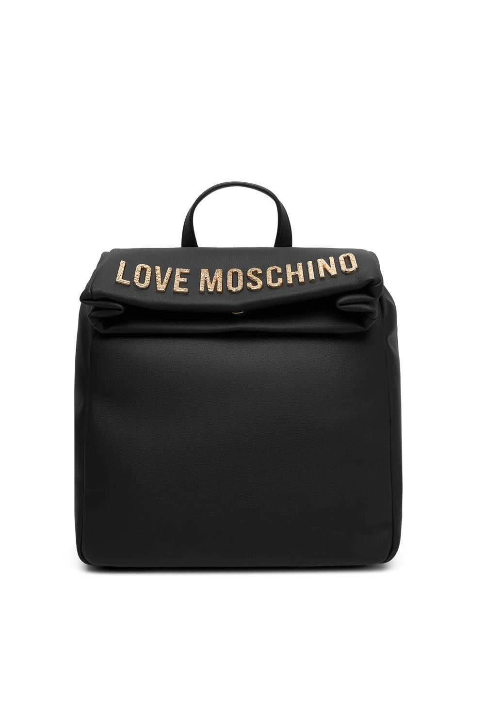 Zaino in Ecopelle con Logo Dorato JC4306PP0N KD000A Love Moschino