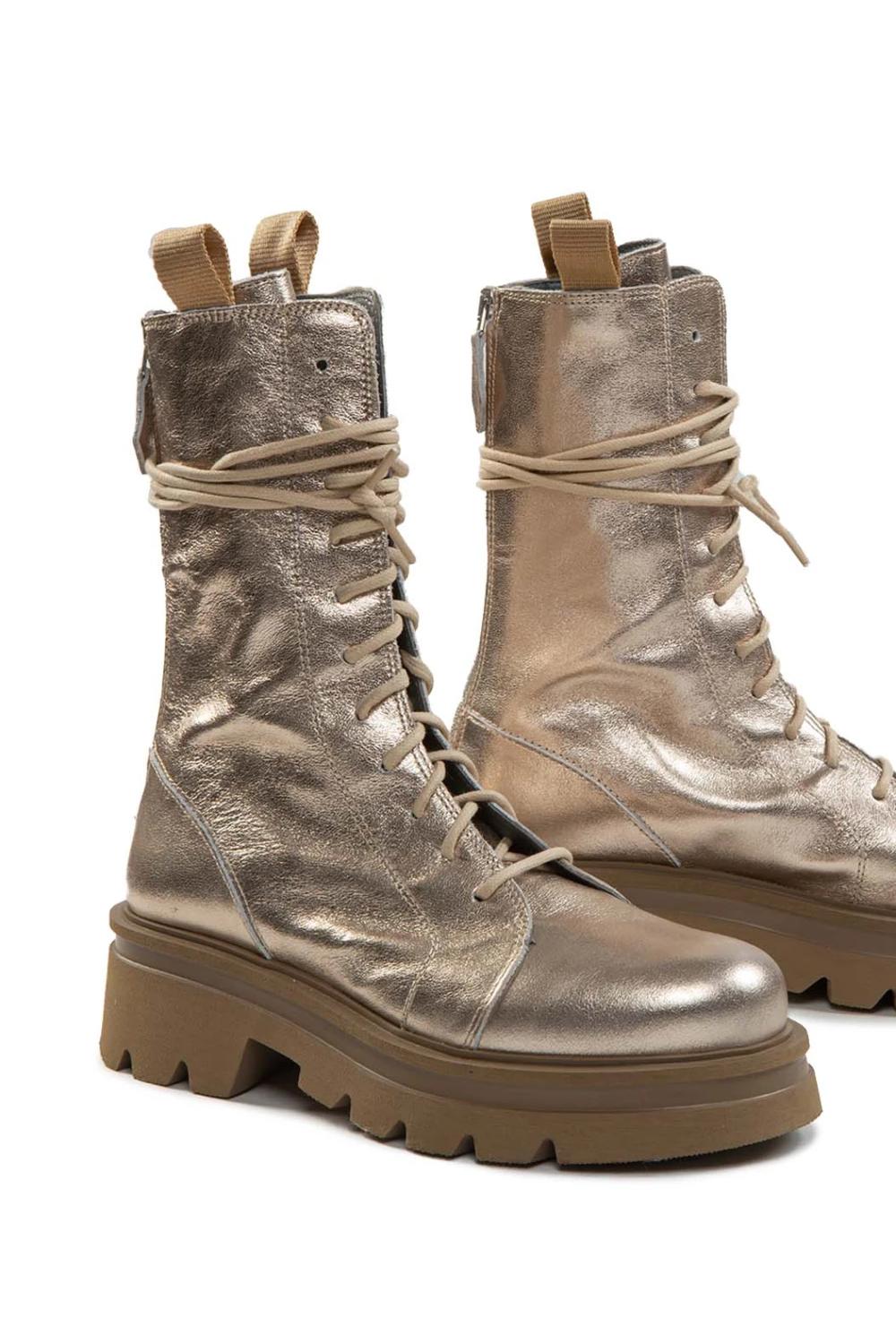 Stivale Scorpio Old in Pelle Silk Satin SCORPIO SILK SAT. VANILLA Patrizia Bonfanti