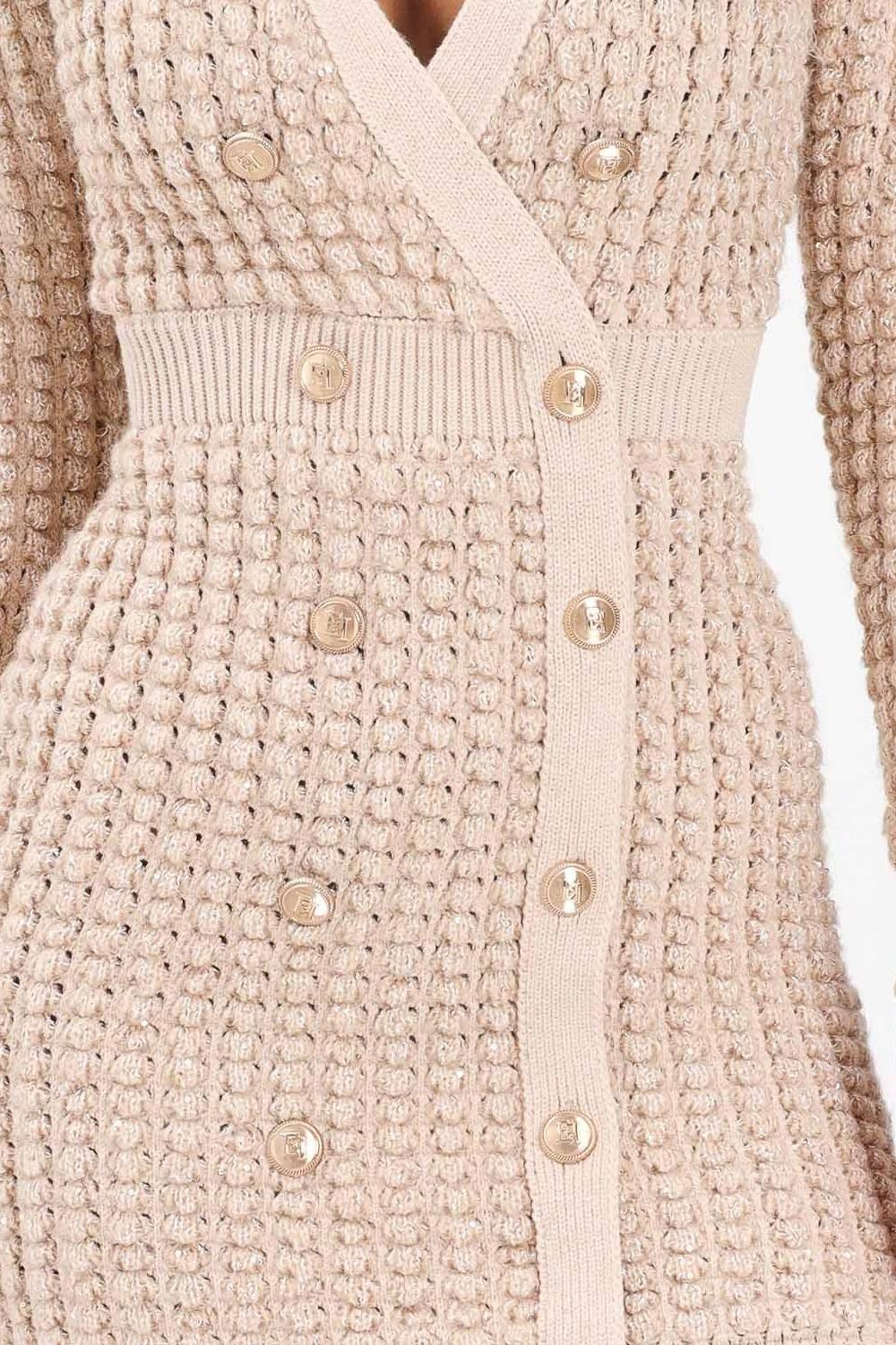 Abito in maglia bouclé con paillettes AM15Q 56E2EA2 Elisabetta Franchi