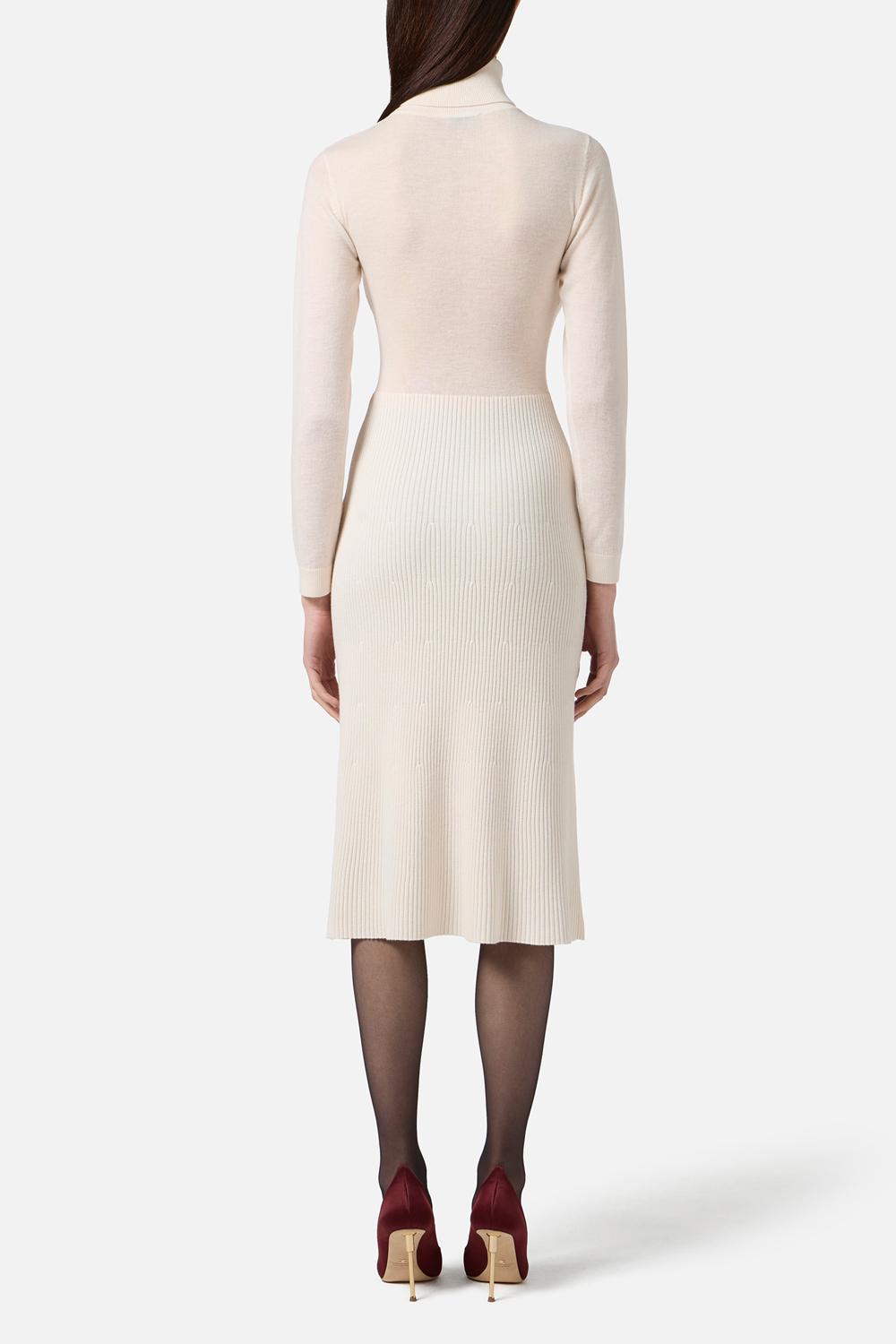 Abito in misto lana con collo dolcevita<BR/> AM30S 57E2DZ9 Elisabetta Franchi