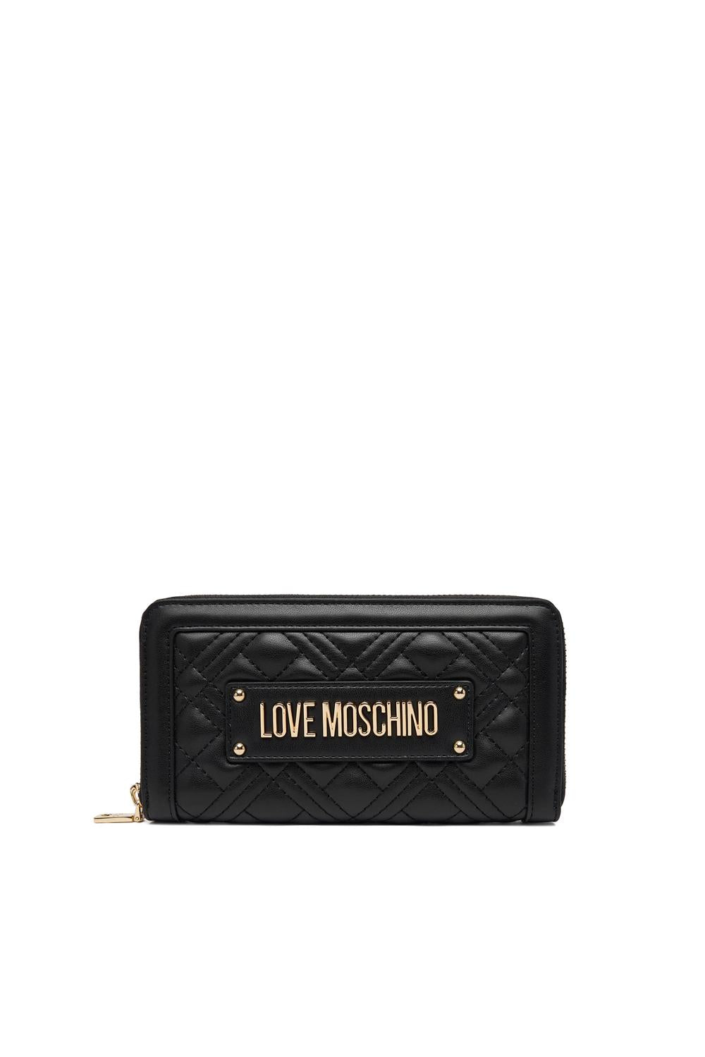 Portafoglio con zip trapuntato con logo JC5600PP1O LA0000 Love Moschino