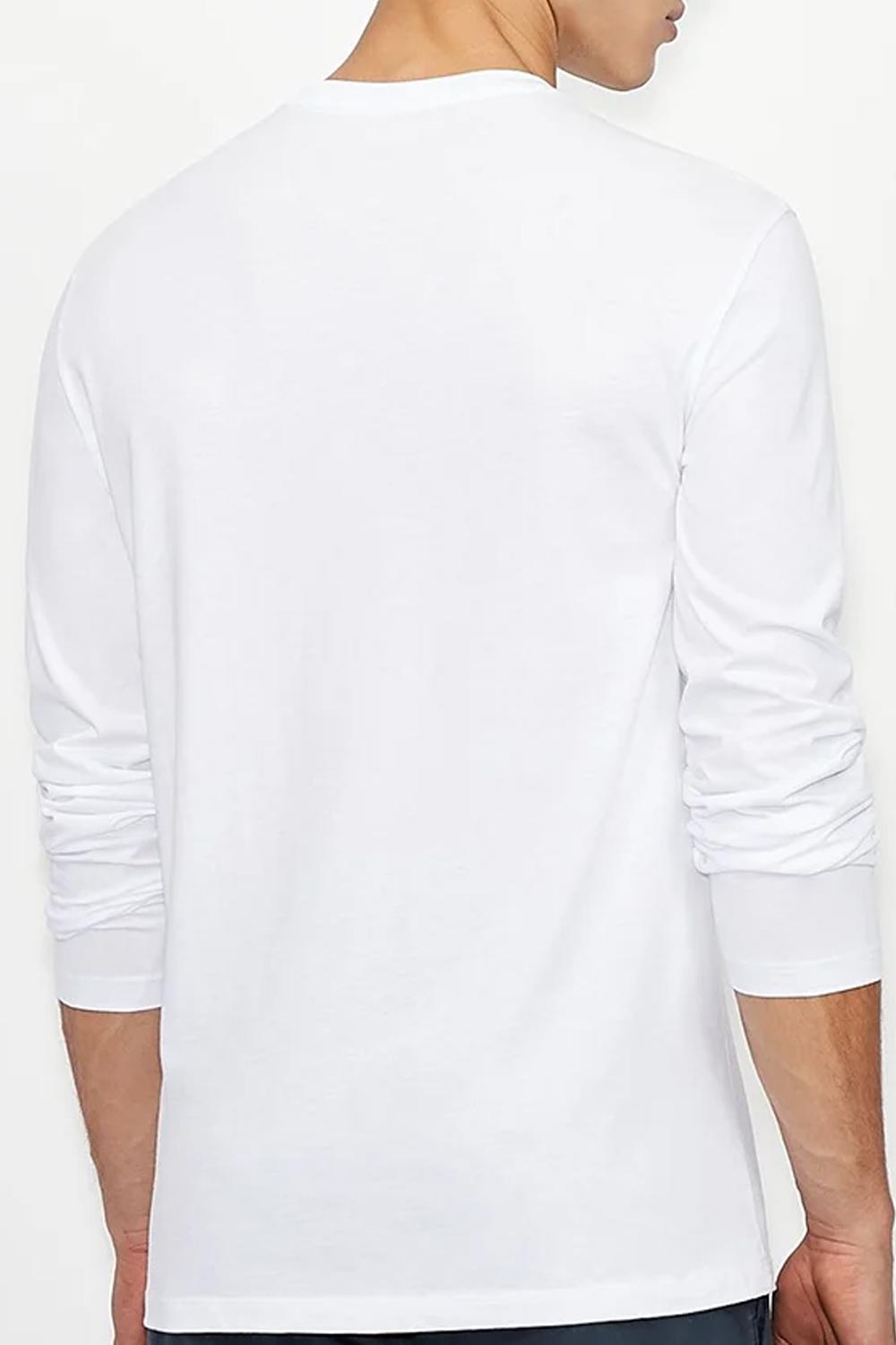T-shirt a manica lunga con stampe del logo 8NZTCH Z8H4Z1100 Armani Exchange