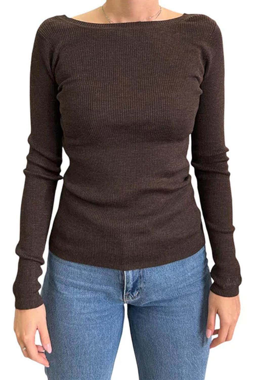 Maglia MC2 Saint Barth in Lana con Scollo a V Posteriore TUS0001 /00033I Mc2 Saint Barth