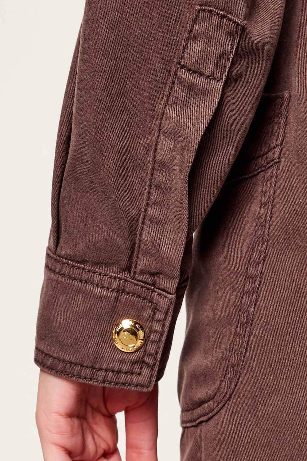 Tuta Corta in Denim con Zip TJ47N 61E2644 Elisabetta Franchi