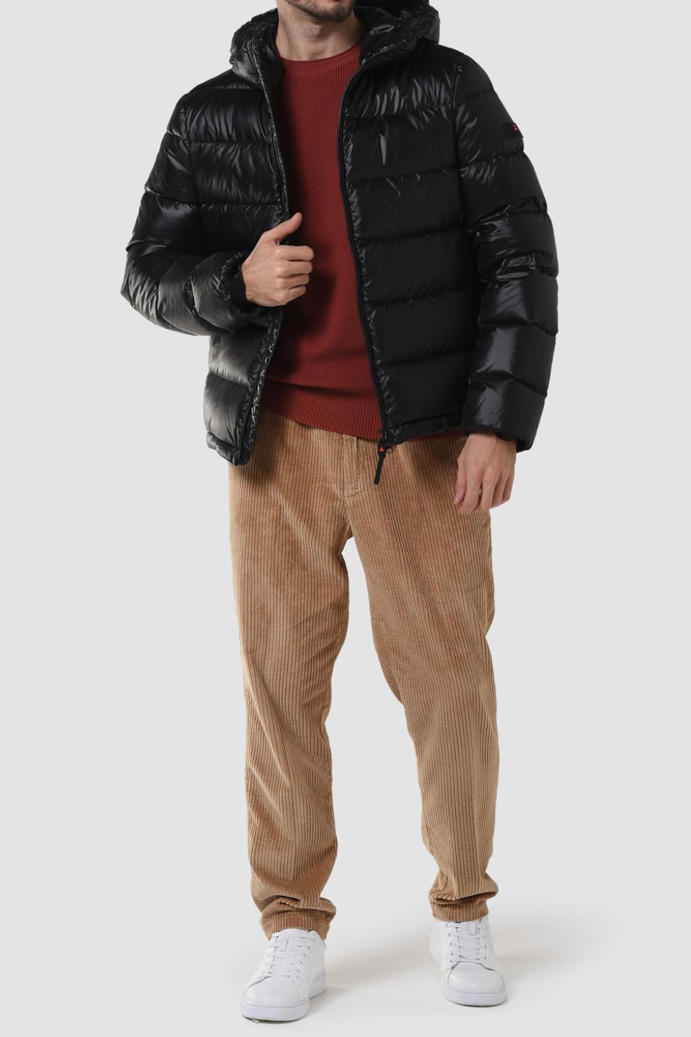 Piumino Corto in Nylon con Cappuccio PEU5692 01181950NER Peuterey