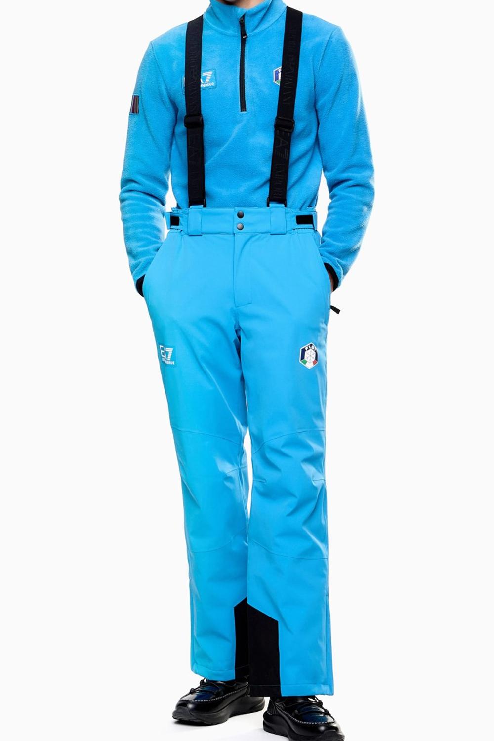 Pantaloni da sci Collezione FISI in tessuto tecnico PROTECTUM7 ed imbottitura in STRATUM7 - ITALIA TEAM 7M002633 AF26236M9092 EA7 Emporio Armani