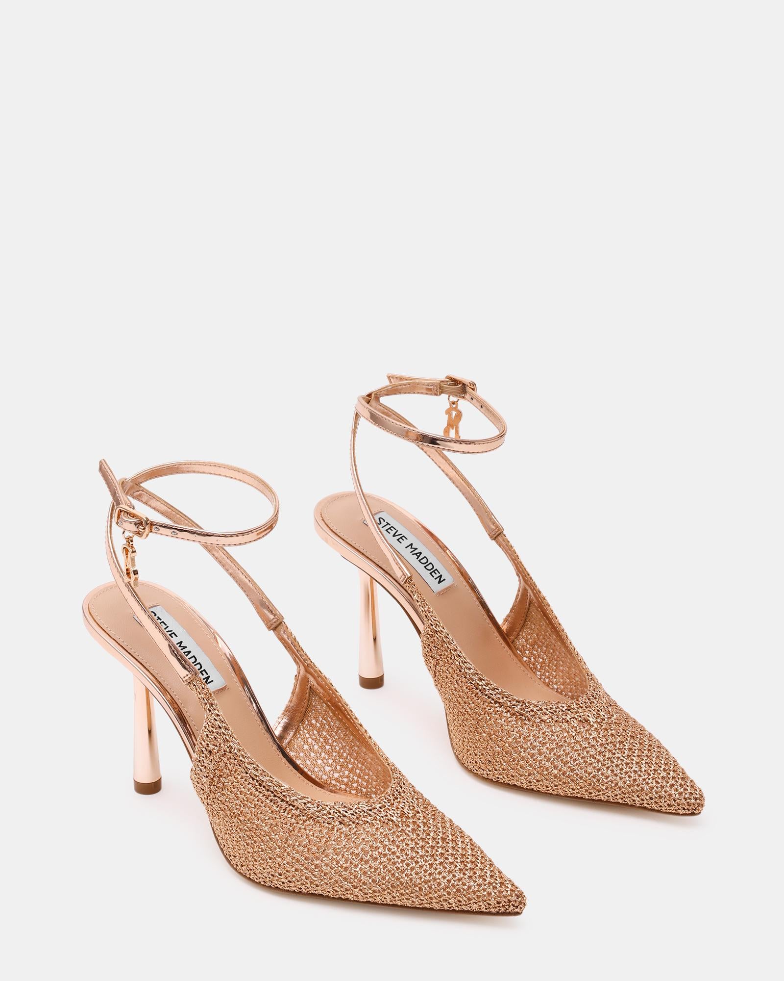 Décolleté con allacciatura alla caviglia ASCENSION ROSE GOLD Steve Madden