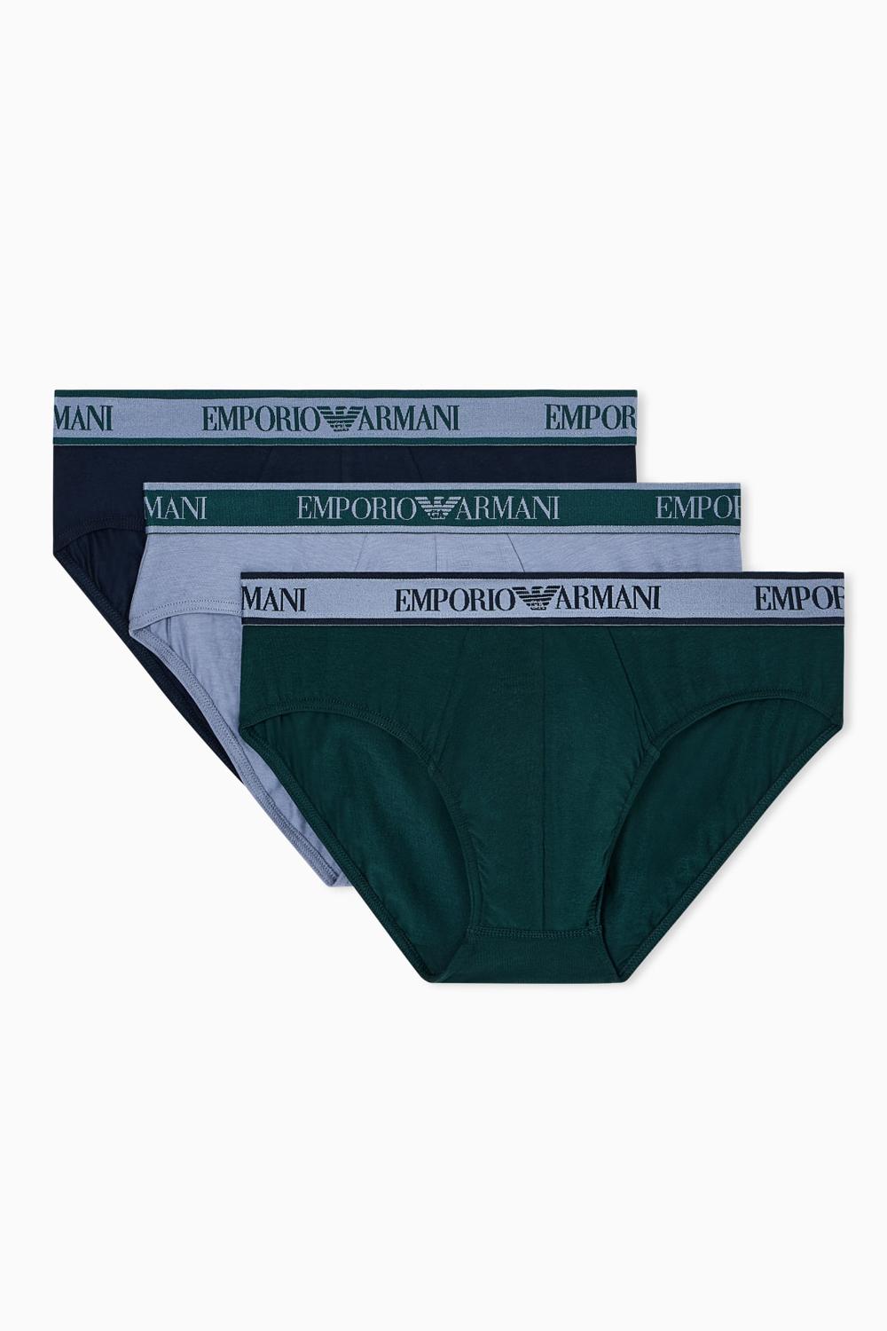 Tripack Slip EA7 in Cotone Morbido e Confortevole EM000258 AF10779MB242 Emporio Armani