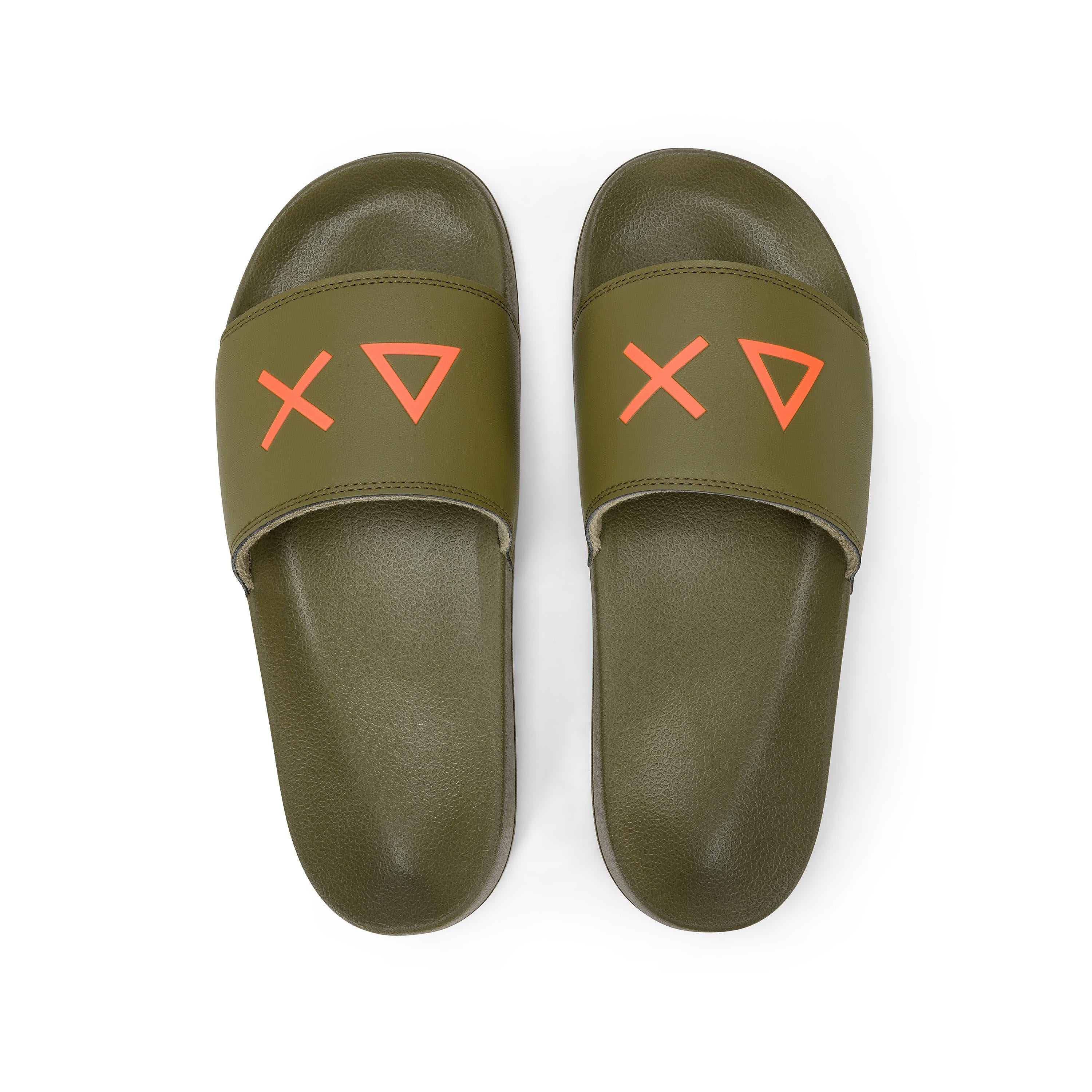 Sandali slide SUN68 con logo iconico X36110 19 Sun 68