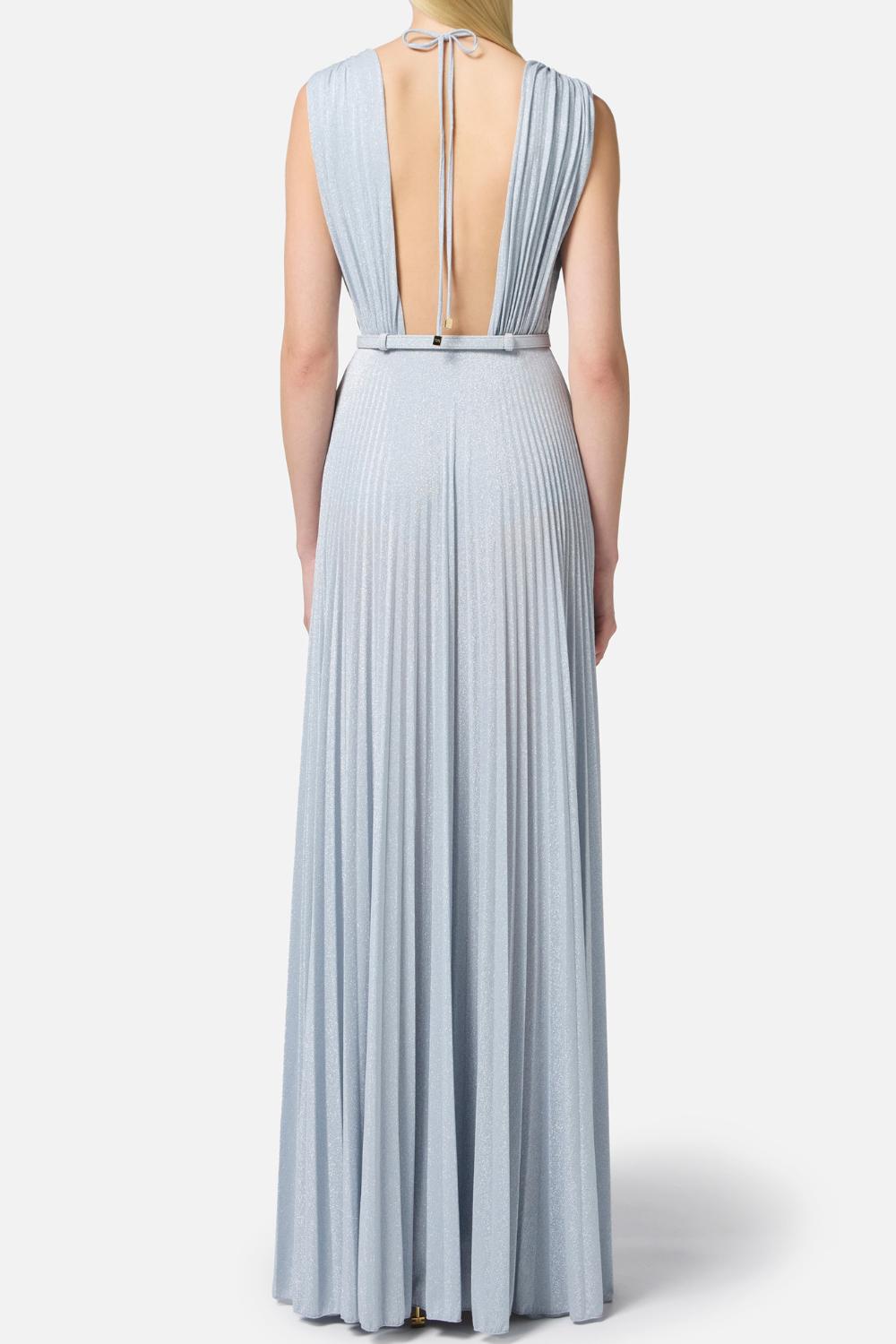 Abito Red Carpet in jersey lurex con cintura<BR/> ABR21 52E2A28 Elisabetta Franchi