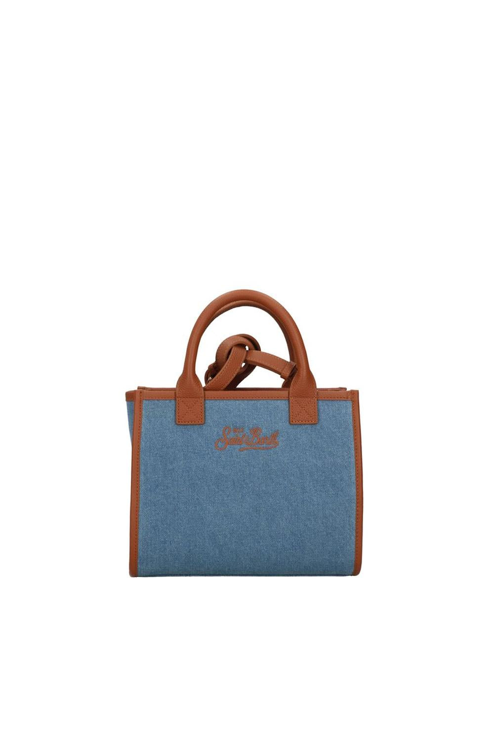 Borsa "Vanity Bag Midi" Sanit Barth in denim VANMD001 -01515L Mc2 Saint Barth