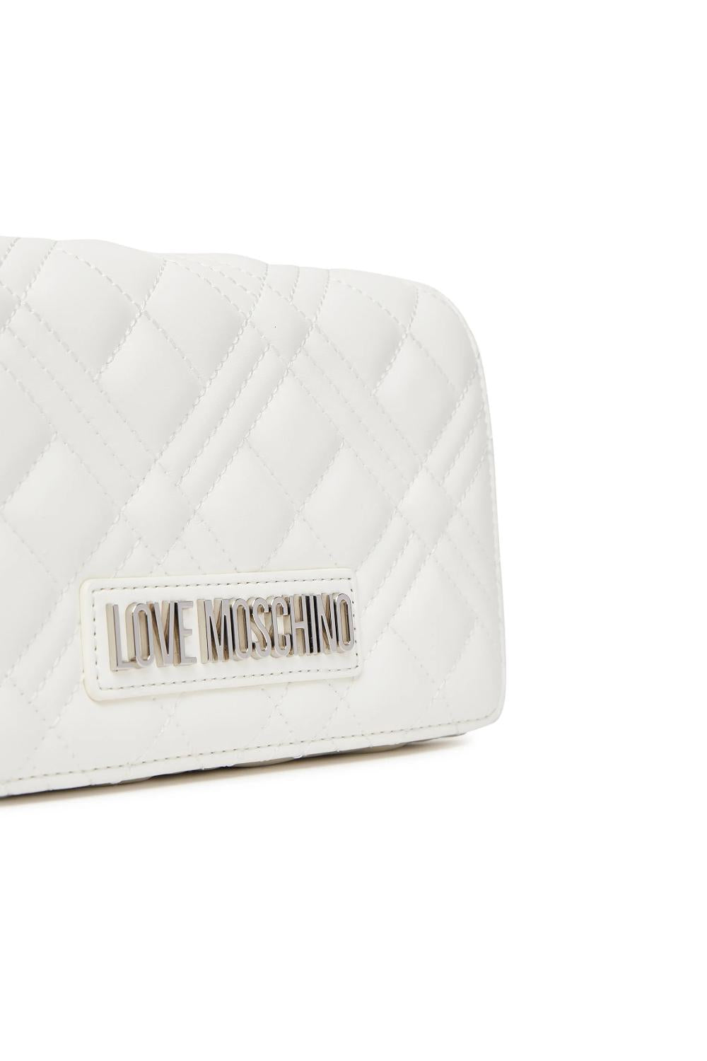 Pochette trapuntata Love Moschino con logo lettering e catena JC4079PP1O LA0100 Love Moschino