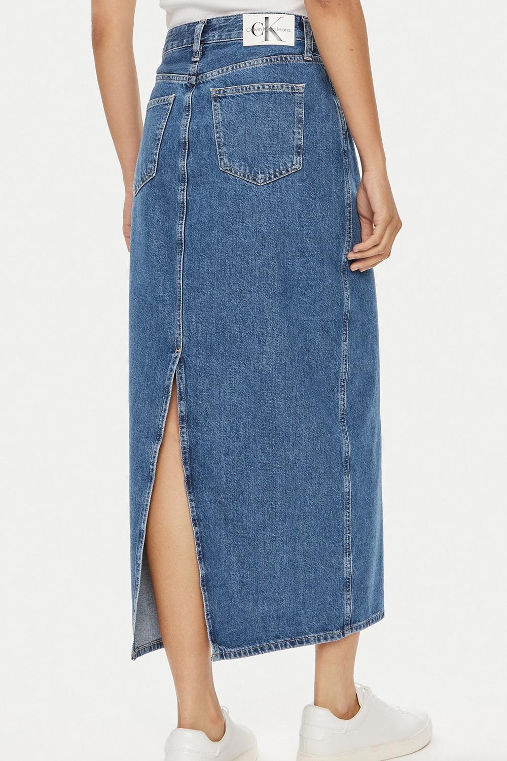 Maxi gonna di jeans J20J223680 1AA Calvin Klein