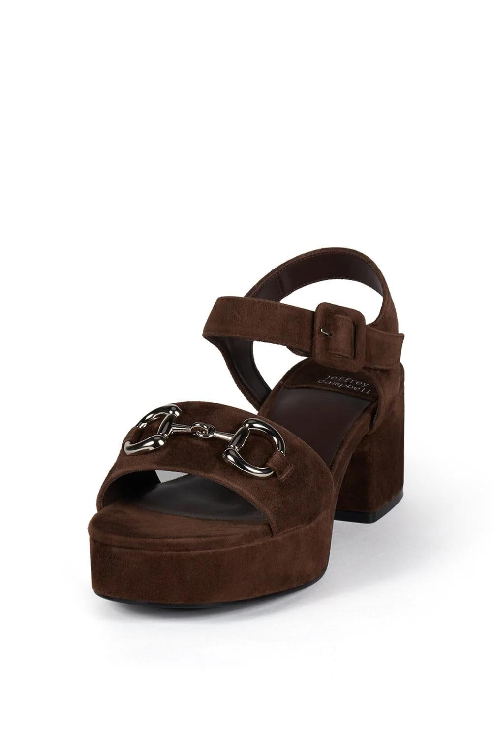 SANDALO TIMELESS-2 TIMELESS-2 /EXPRESSO SUEDE SILVER Jeffrey Campbell