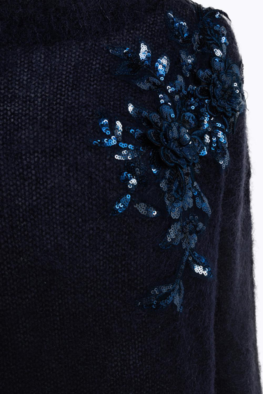 ABITO IN MOHAIR CON RICAMO PATCH RF5151 MS03793812 Blugirl