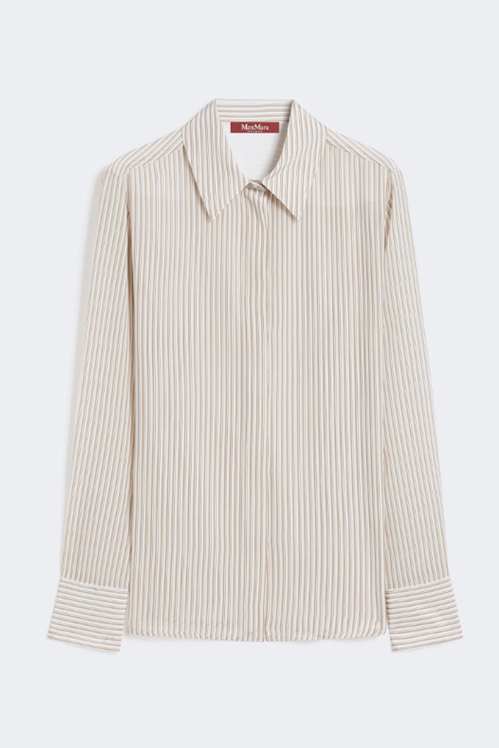 Camicia in crêpe de Chine stampato MSTFLIRT 004CAMMELLO Max Mara Studio