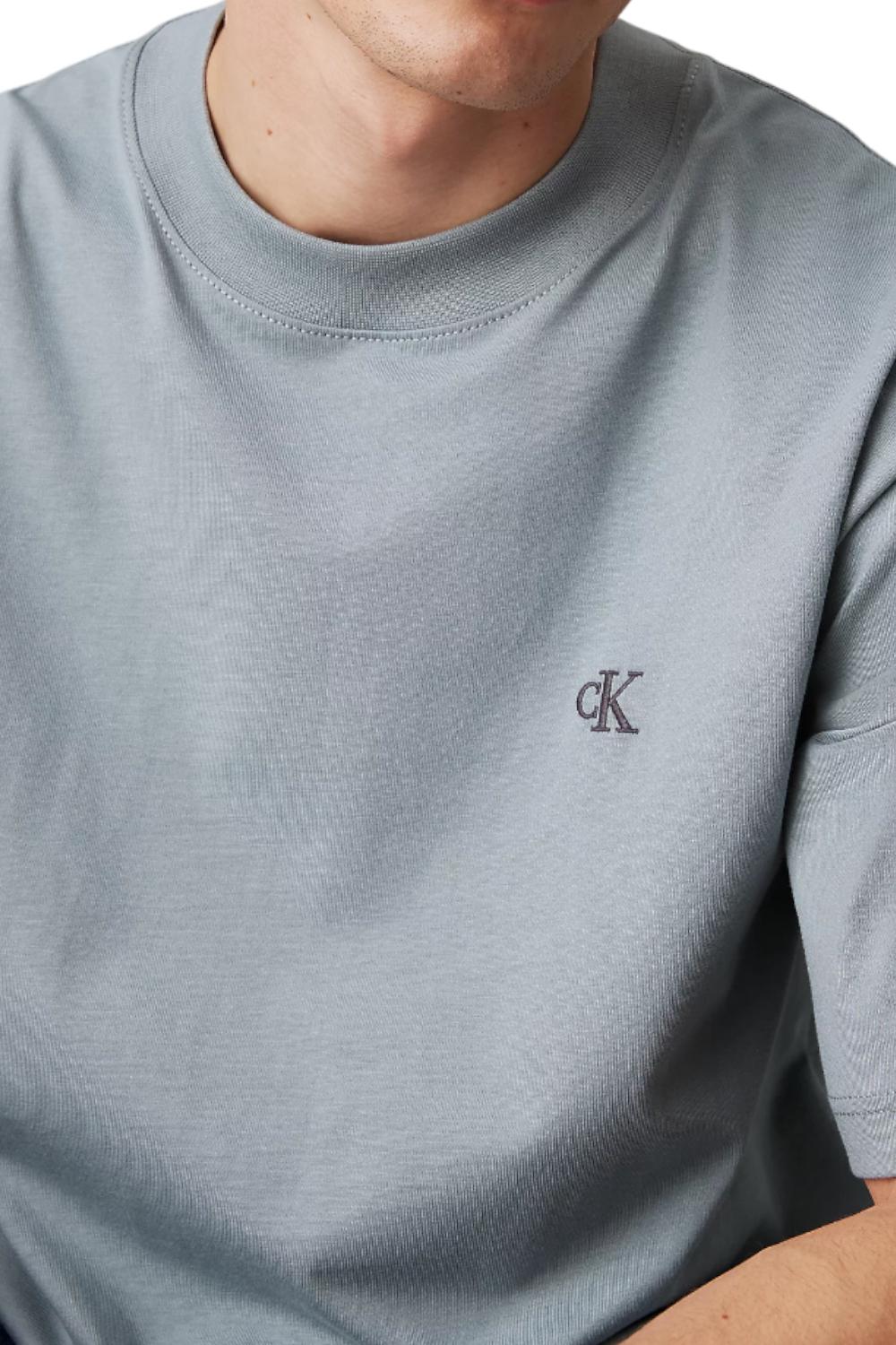 T-shirt in jersey pesante taglio relaxed<BR/> J30J326458 PC2 Calvin Klein