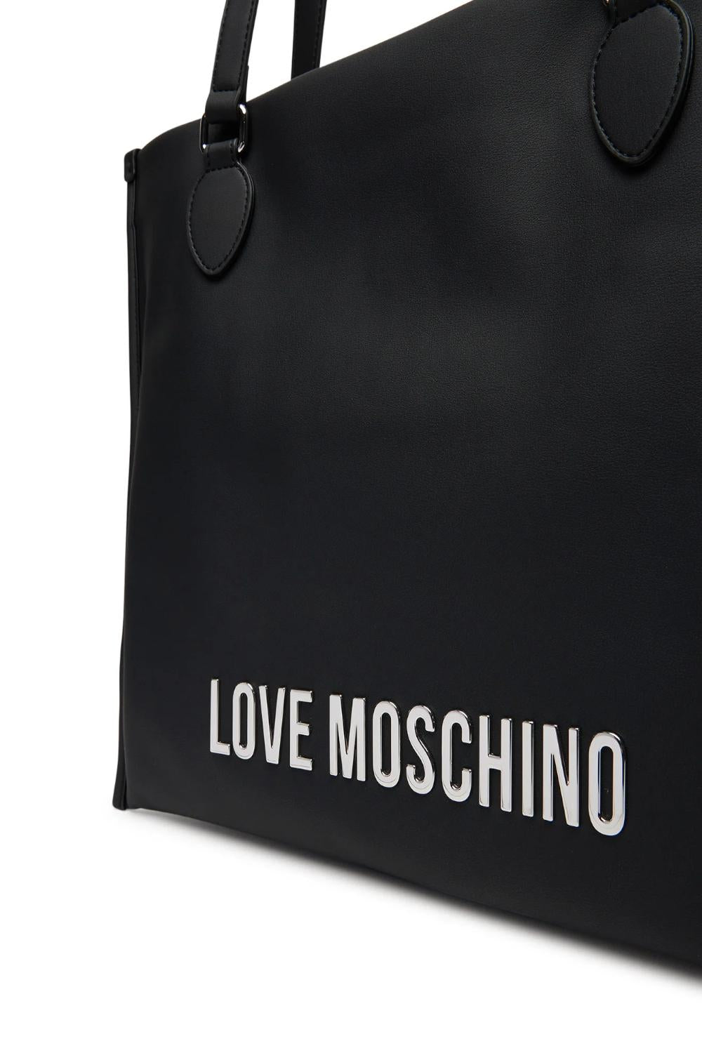 Shopping bag in tessuto morbido<BR/> JC4020PP1N KD000B Love Moschino
