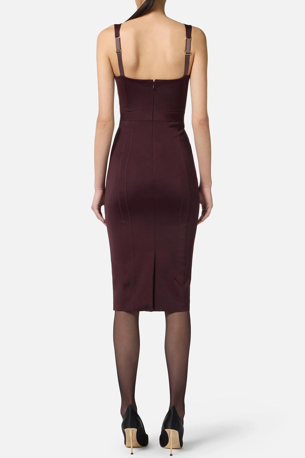 Abito bustier in tessuto bielastico<BR/> AB810 56E2EA4 Elisabetta Franchi