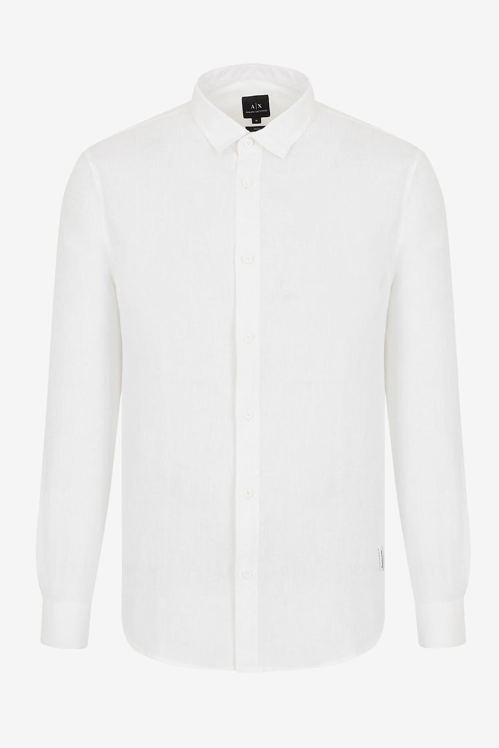 Camicia Basica in Lino Armani Exchange 8NZC50 ZNCFZ1100 Armani Exchange