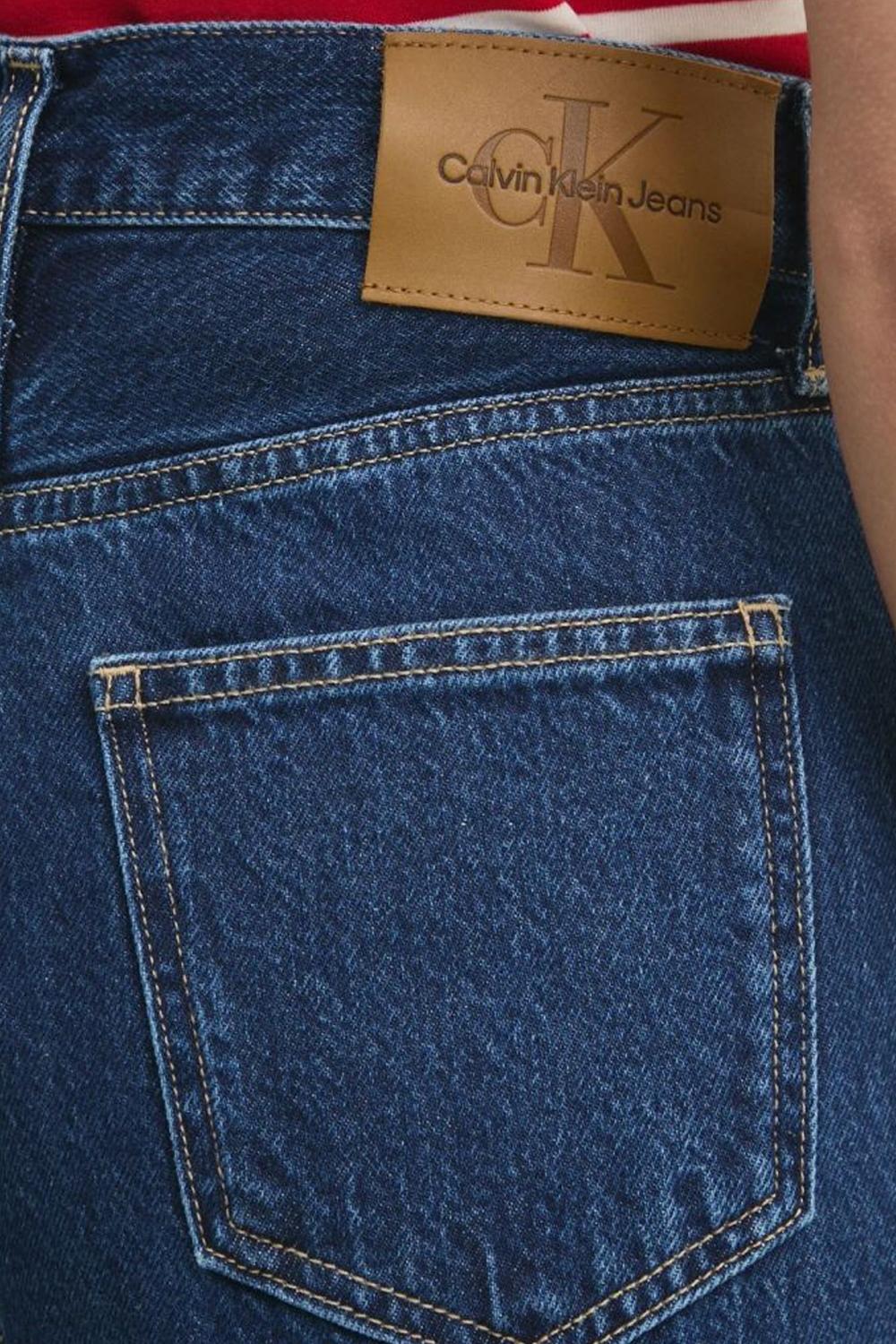 High Rise Barrel Jeans<BR/> J20J225004 1BJ Calvin Klein