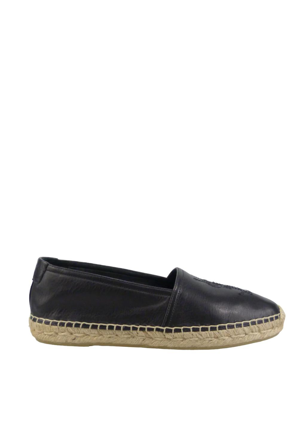 Espadrillas Saint Laurent in Pelle a Grana 5096160AS00 /1000 Saint Laurent
