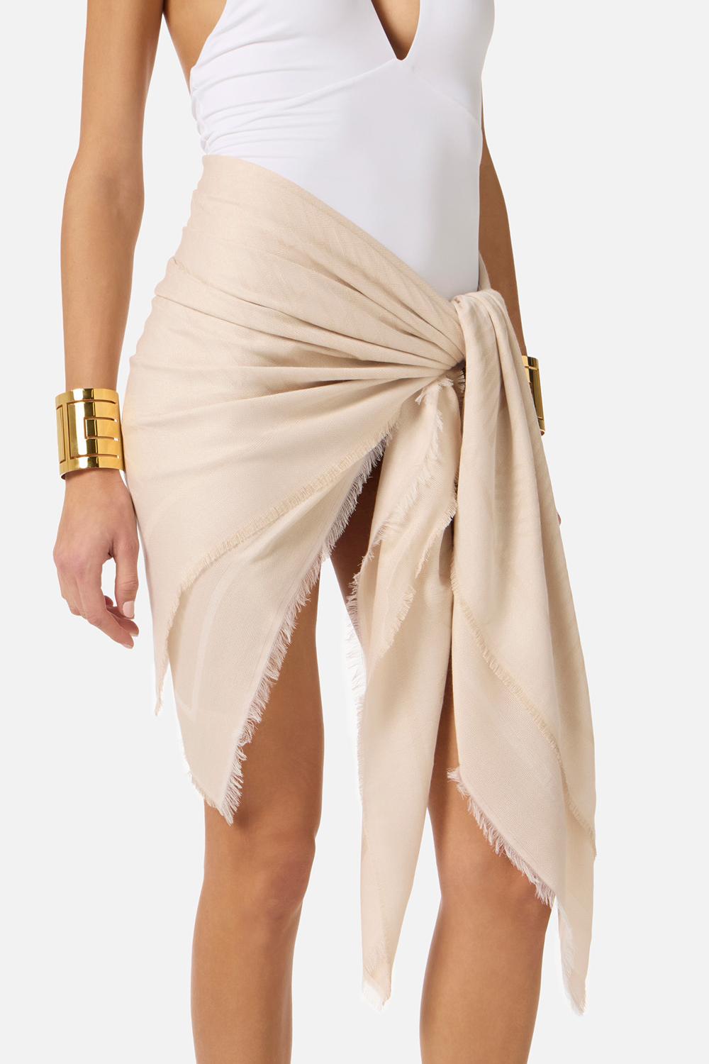 Foulard con lurex SC13F 62E2193 Elisabetta Franchi