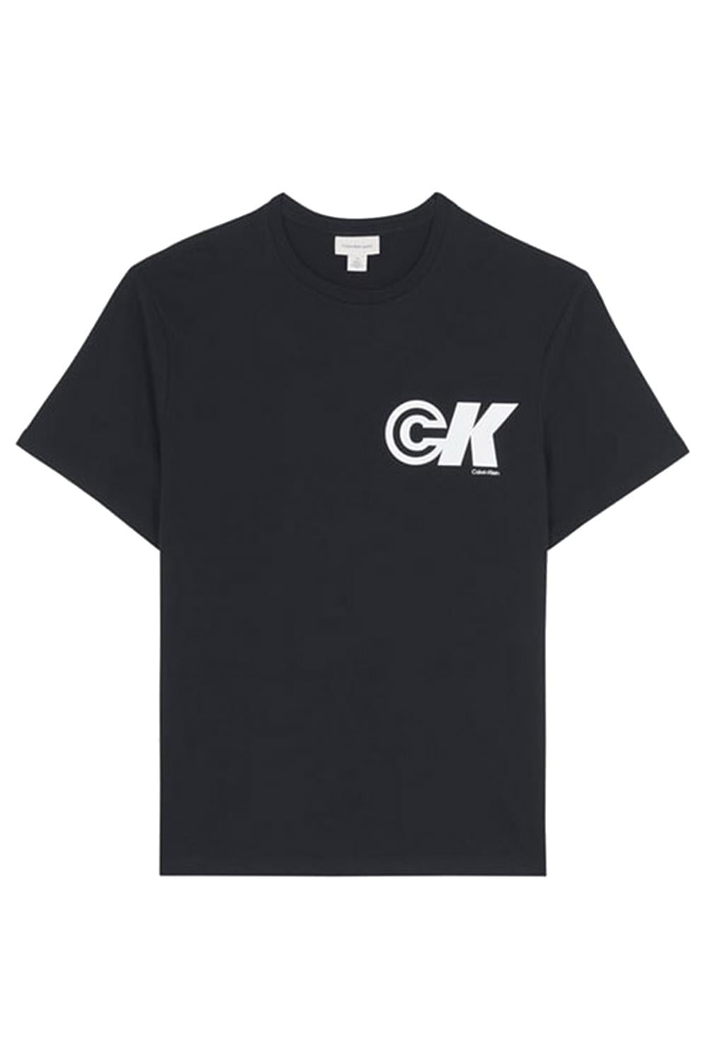 T-shirt con logo monogramma grafico sportivo<BR/> LV04RC835G UB1 Calvin Klein