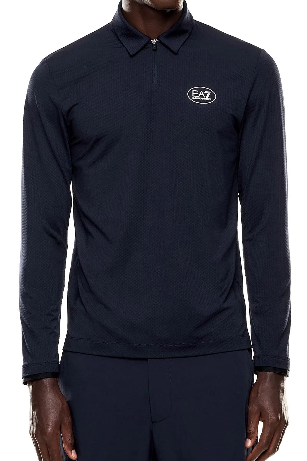 Polo a maniche lunghe Golf Pro in tessuto tecnico VENTUS7 7M000867 AF13755UB102 EA7 Emporio Armani