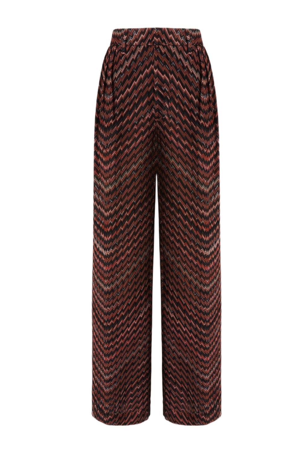 Pantalone sartoriale vita media zig zag<BR/> DS25WI0O BC005DS4174 Missoni