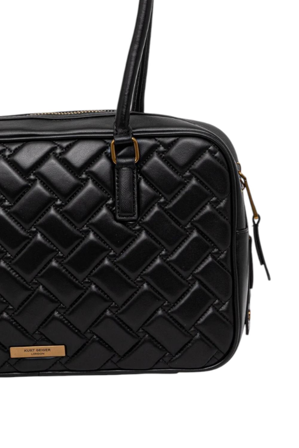 Borsa a Mano in pelle<BR/> 4702000109 /BLACK Kurt Geiger London
