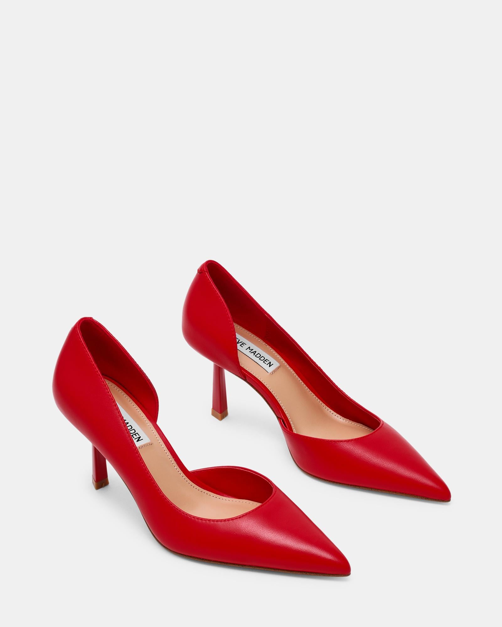 VENA - decollete in ecopelle VENA RED LEATHER Steve Madden