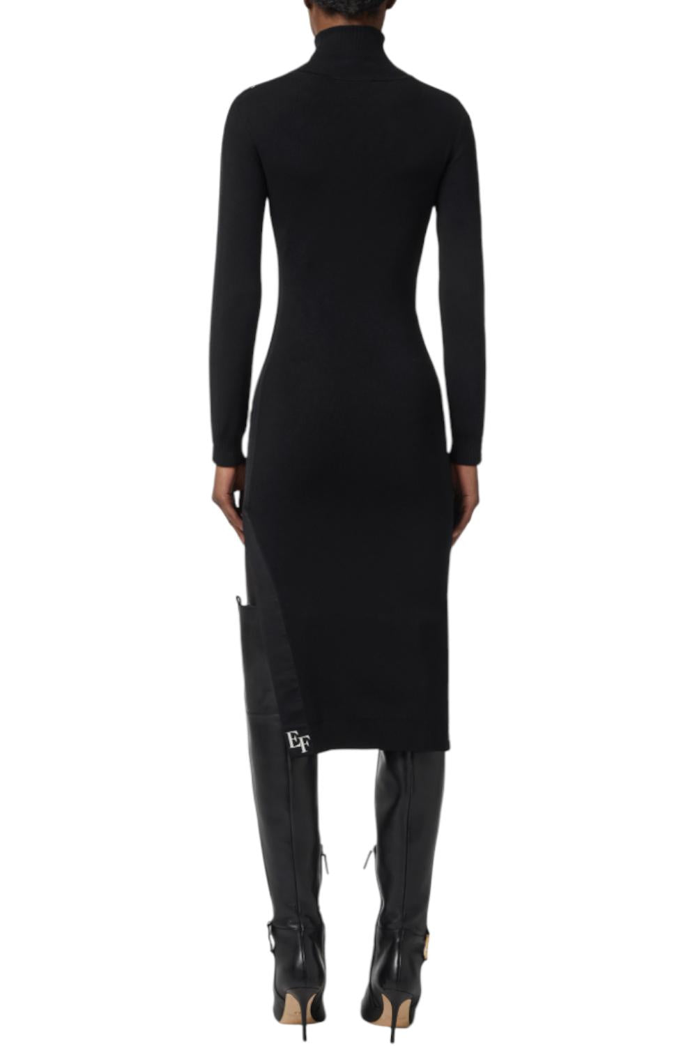 Abito in viscosa con bande lucide<BR/> AM03S 56E2EF3 Elisabetta Franchi