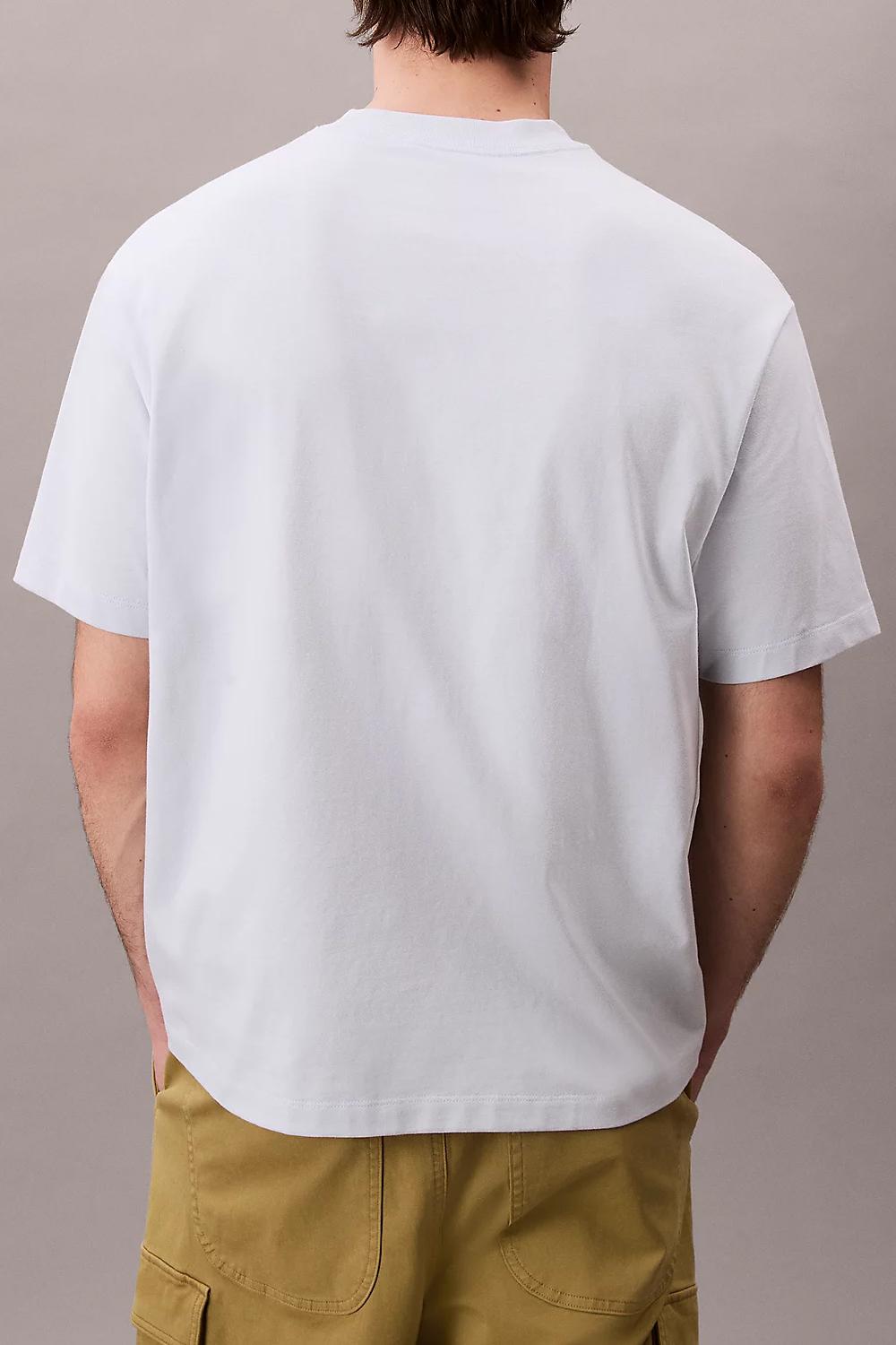 T-shirt con logo grafico taglio relaxed<BR/> LV04RC851G CIQ Calvin Klein