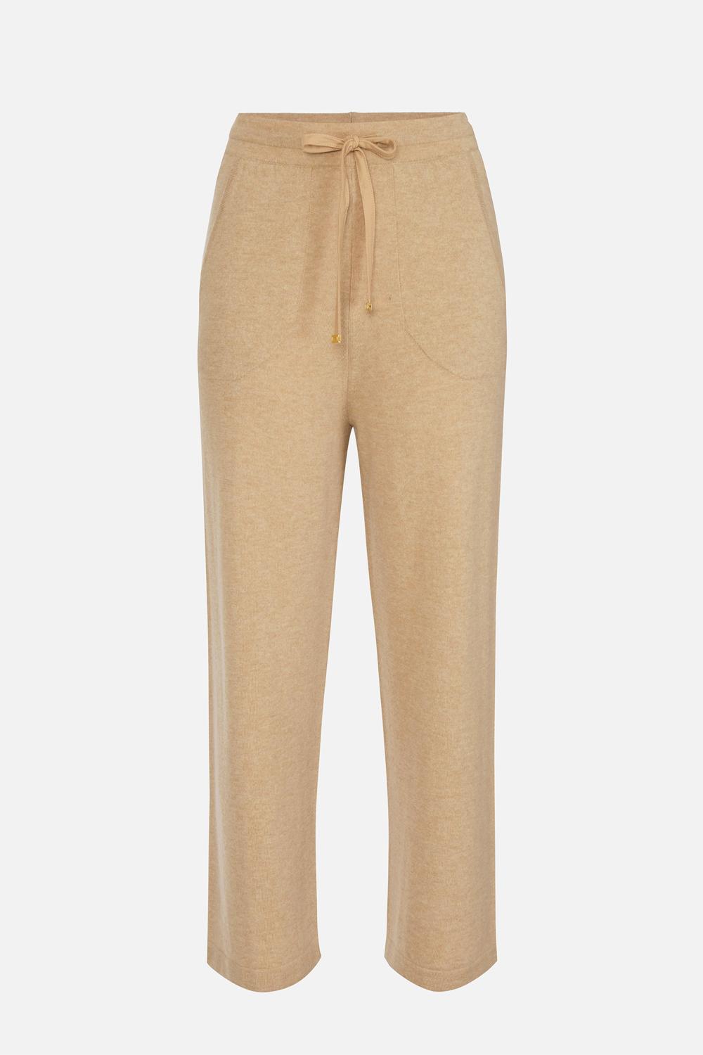 Pantaloni in misto cachemire con coulisse KP70S 57E2EN1 Elisabetta Franchi