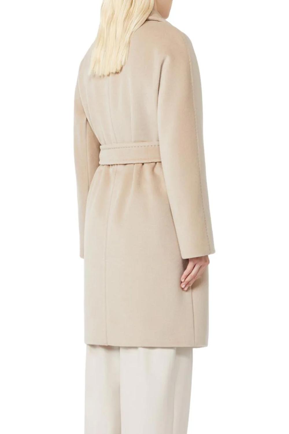 Cappotto a vestaglia in beaver di lana SCIRE 020BEIGE Max Mara Studio