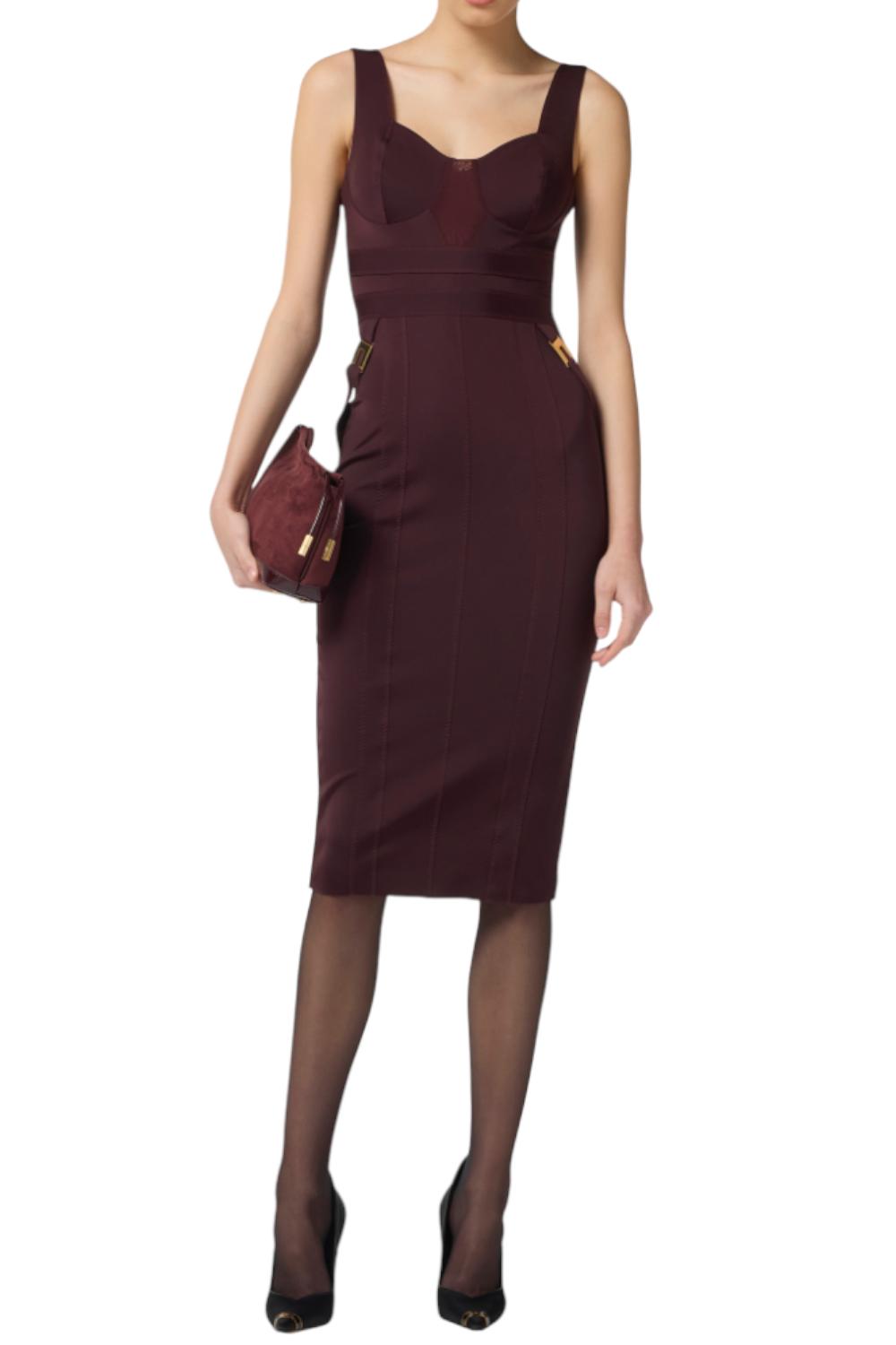 Abito bustier in tessuto bielastico<BR/> AB810 56E2EA4 Elisabetta Franchi