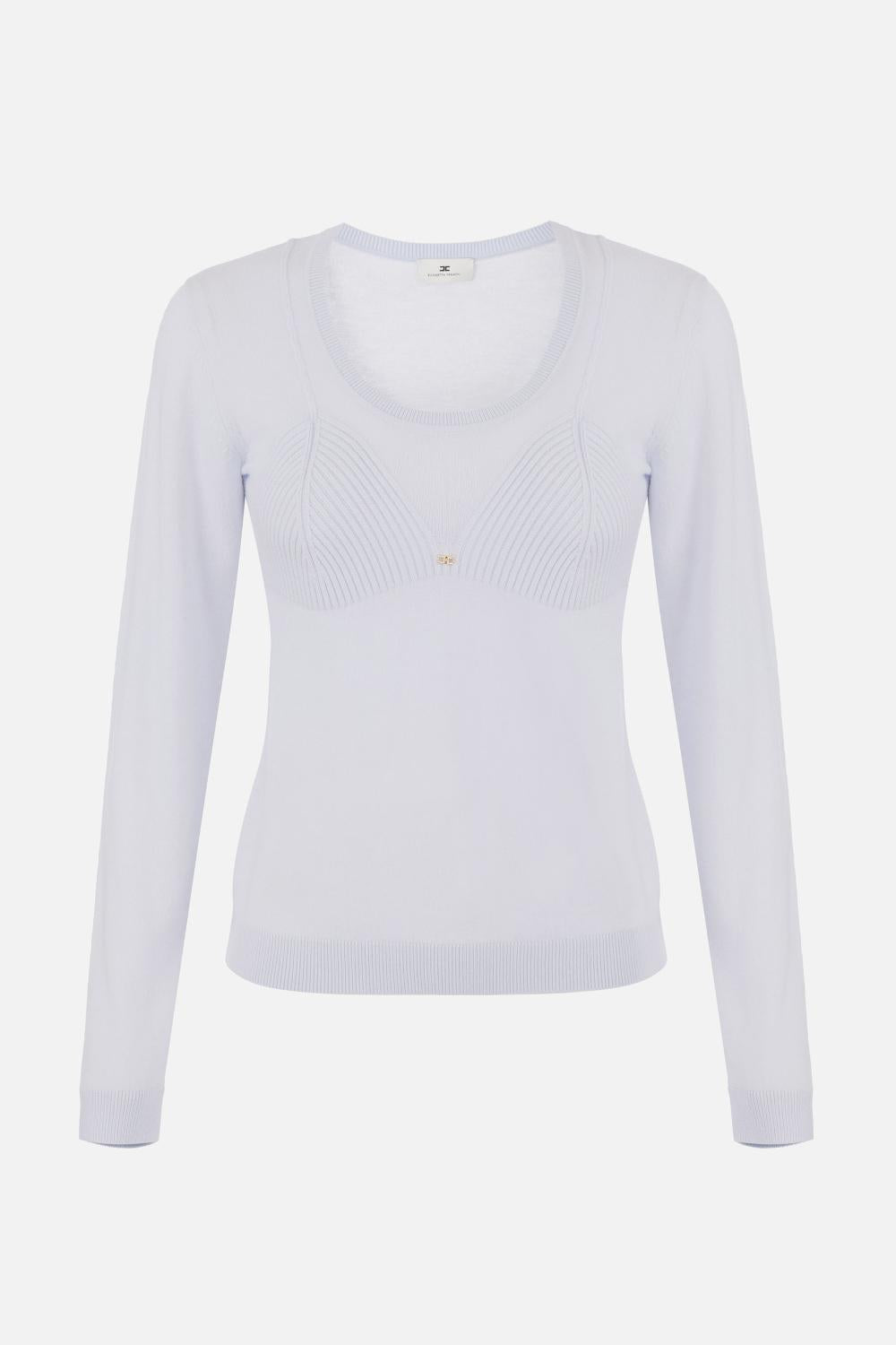 Maglia in misto lana<BR/> MK35S 57E2EA7 Elisabetta Franchi