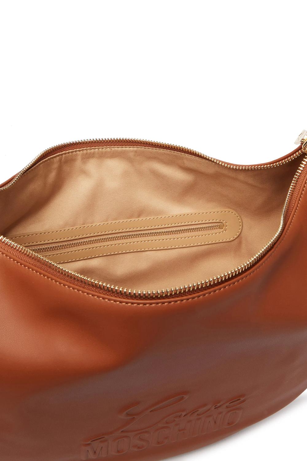 Borsa a Spalla Love Moschino in Eco-Pelle con Chiusura Zip JC4222PP0O KA0300 Love Moschino