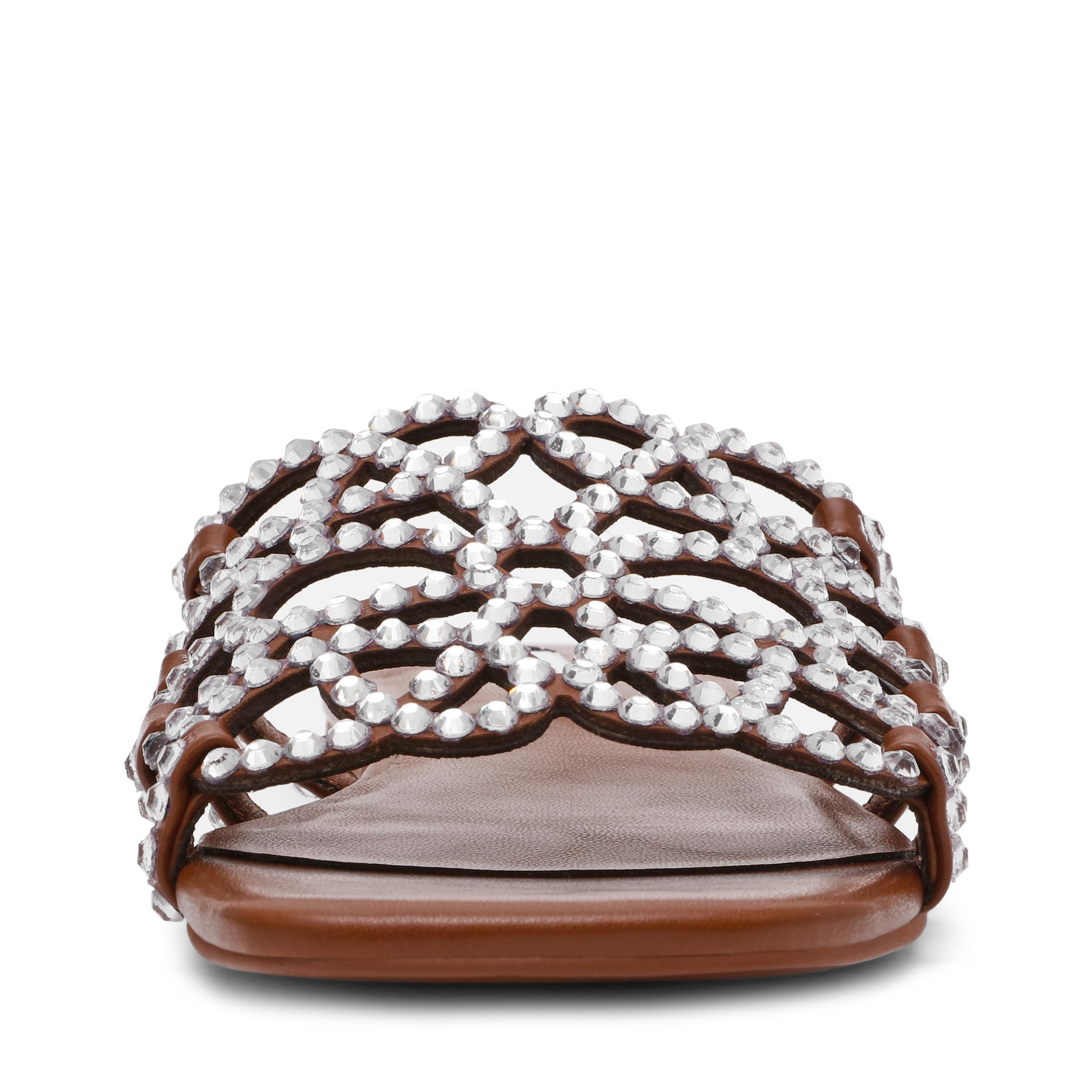 LOTUS-R - ciabatta flat in ecopelle LOTUS-R COGNAC Steve Madden