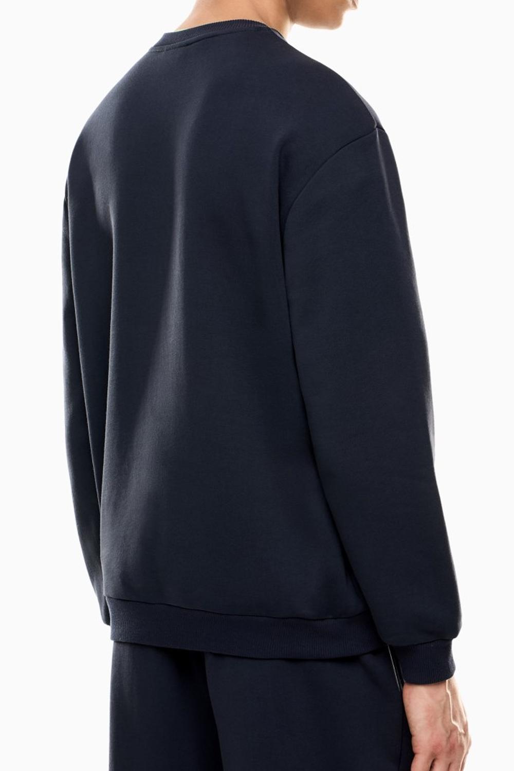 Felpa girocollo Logo Series in french terry di cotone 7M000977 AF17787UB102 EA7 Emporio Armani