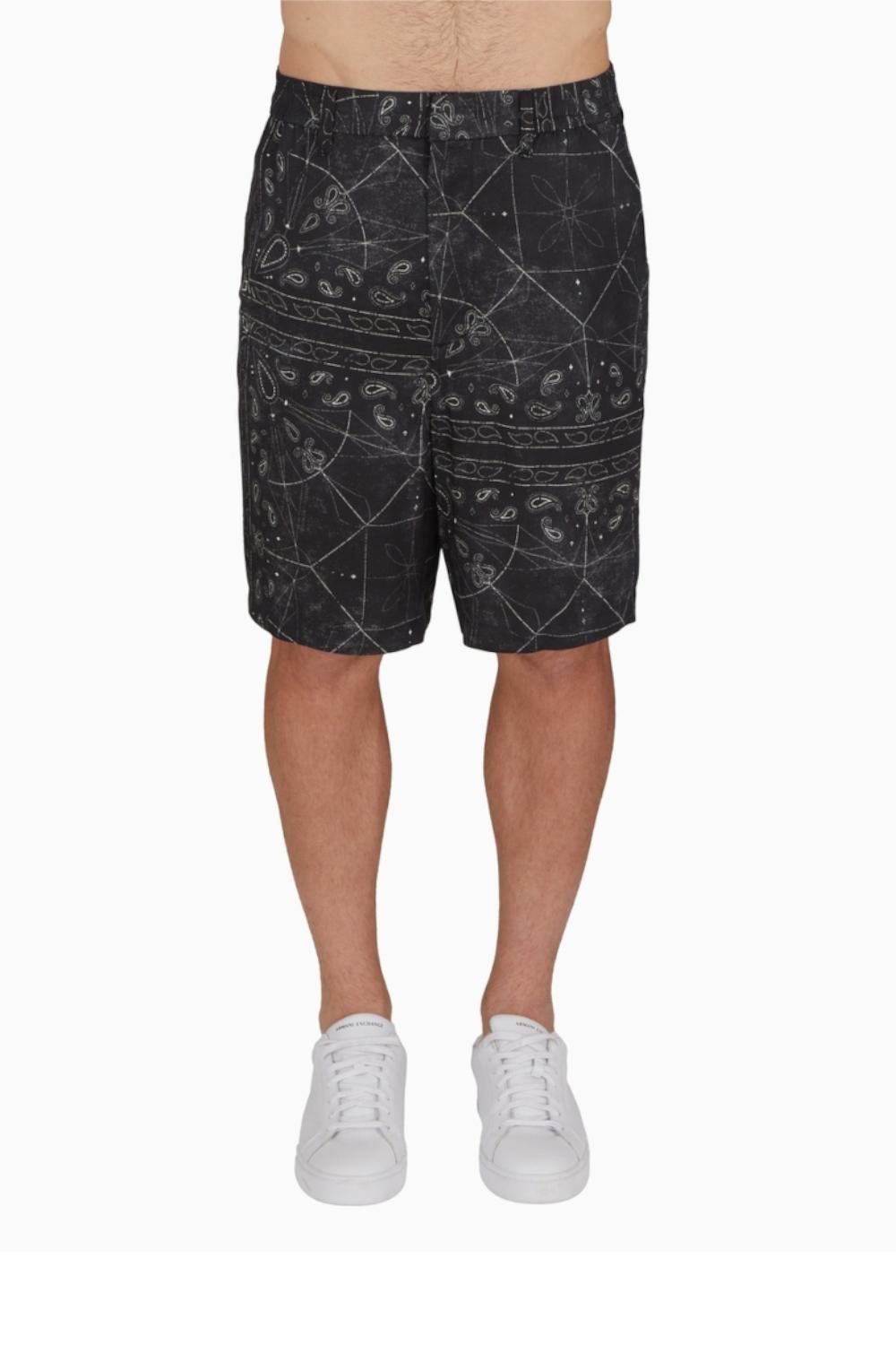 maxi bermuda vestibilità loose fantasia a bandana XM000427 AF13235FC040 Armani Exchange