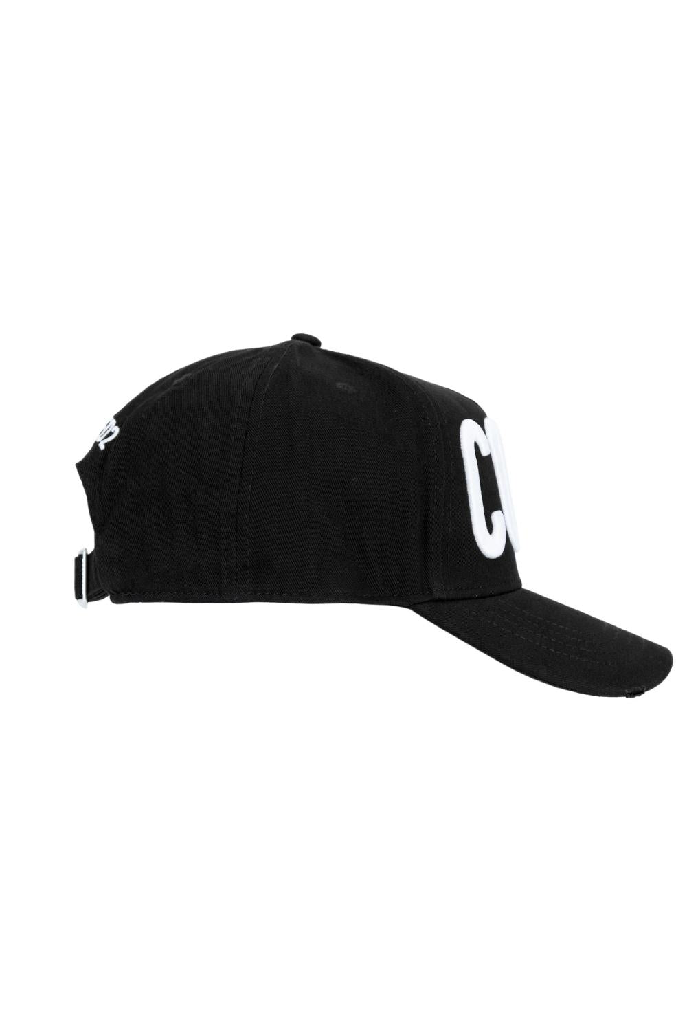 Cappello Baseball Dsquared2 in Gabardine di Cotone BCM0510 05C00001M063NERO Dsquared2