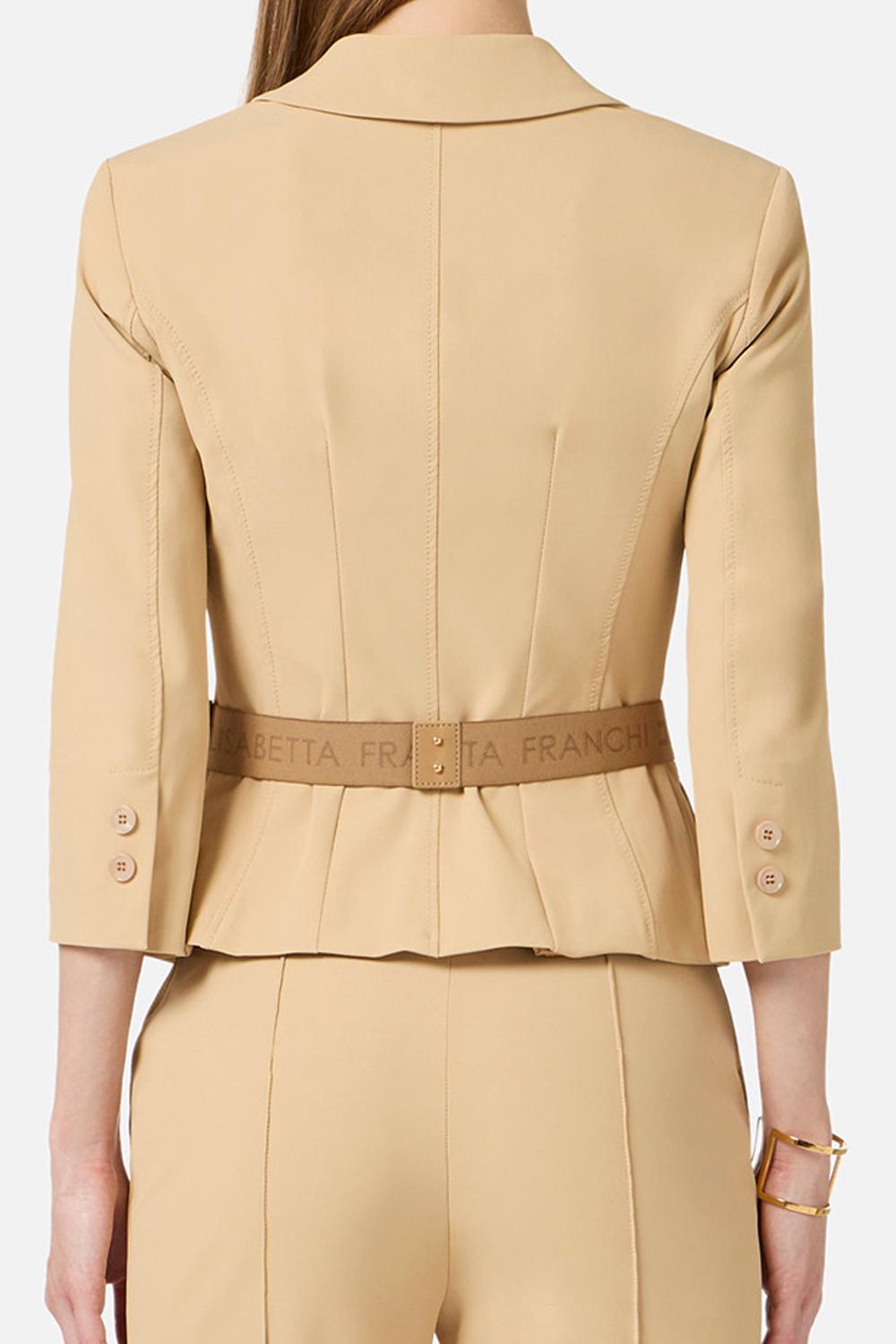 Giacca in tessuto tecnico bielastico GI224 61E2470 Elisabetta Franchi