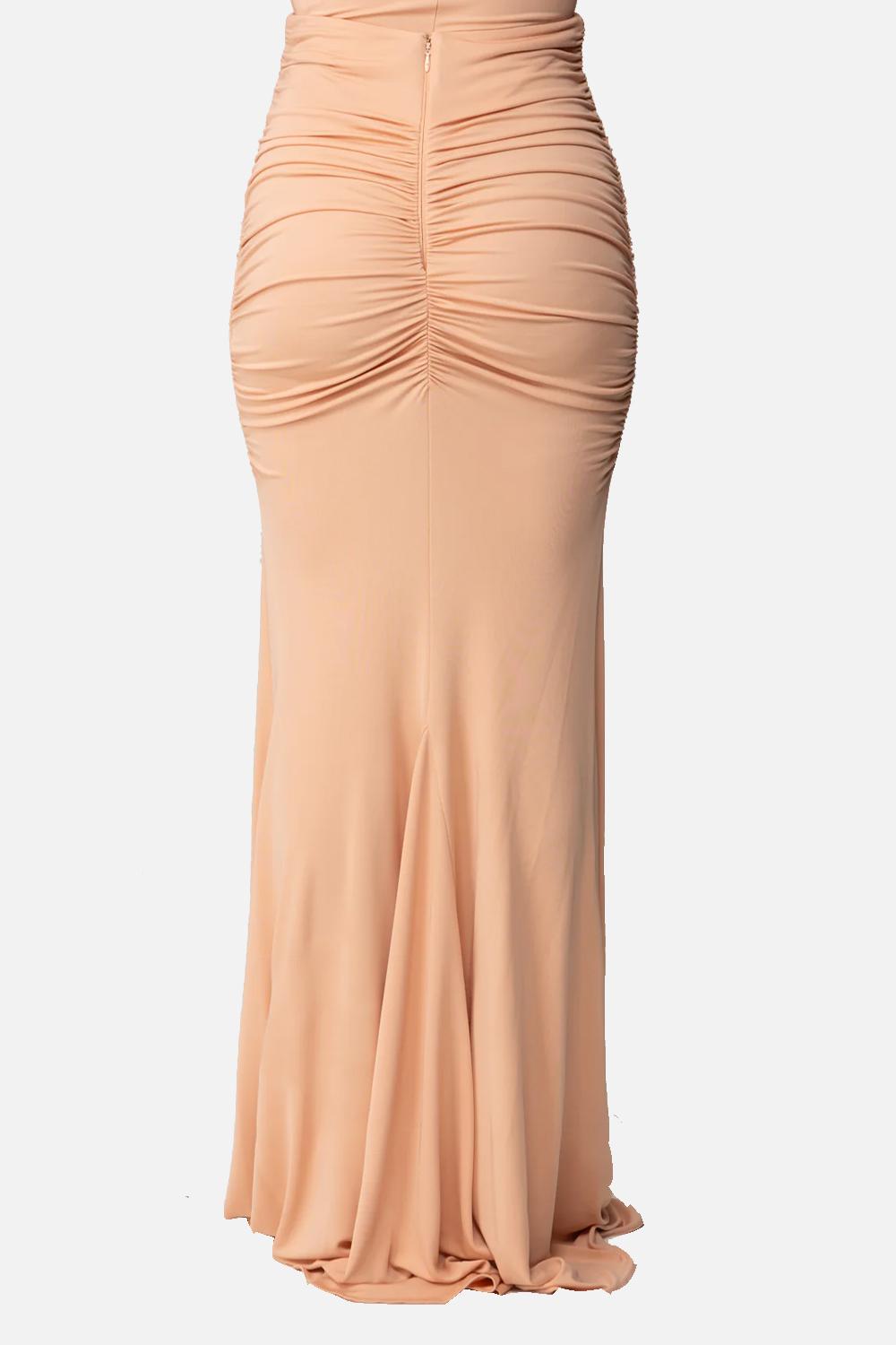 Gonna lunga Drappeggiata in Tessuto Stretch GO162 63E2EA1 Elisabetta Franchi