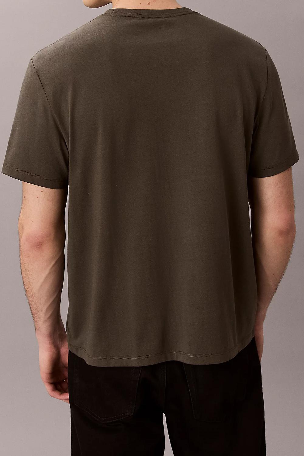 T-shirt con monogramma con logo<BR/> LV04RB862G PAR Calvin Klein