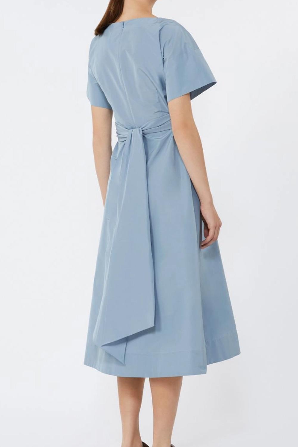 Abito svasato in taffetà WKDPIOPPO 008AZZURRO Max Mara Weekend