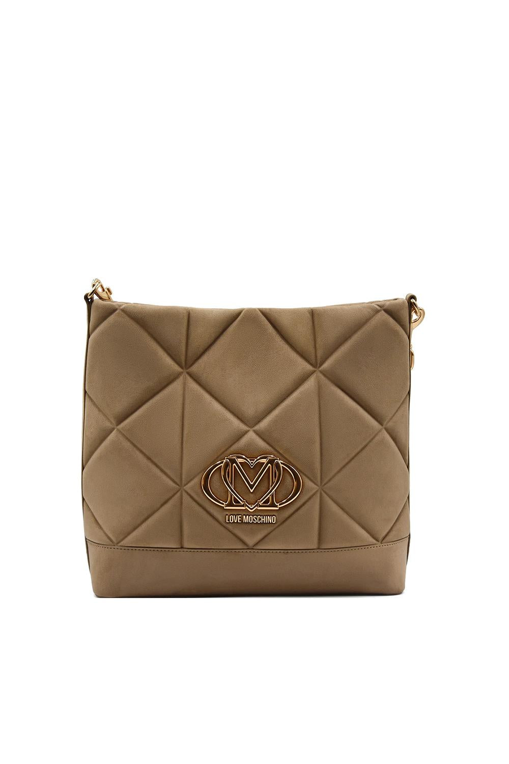 Borsa Embossed Velour con Tracolla Rimovibile e Chiusura a Bottone a Calamita JC4313PP0N KE0105 Love Moschino