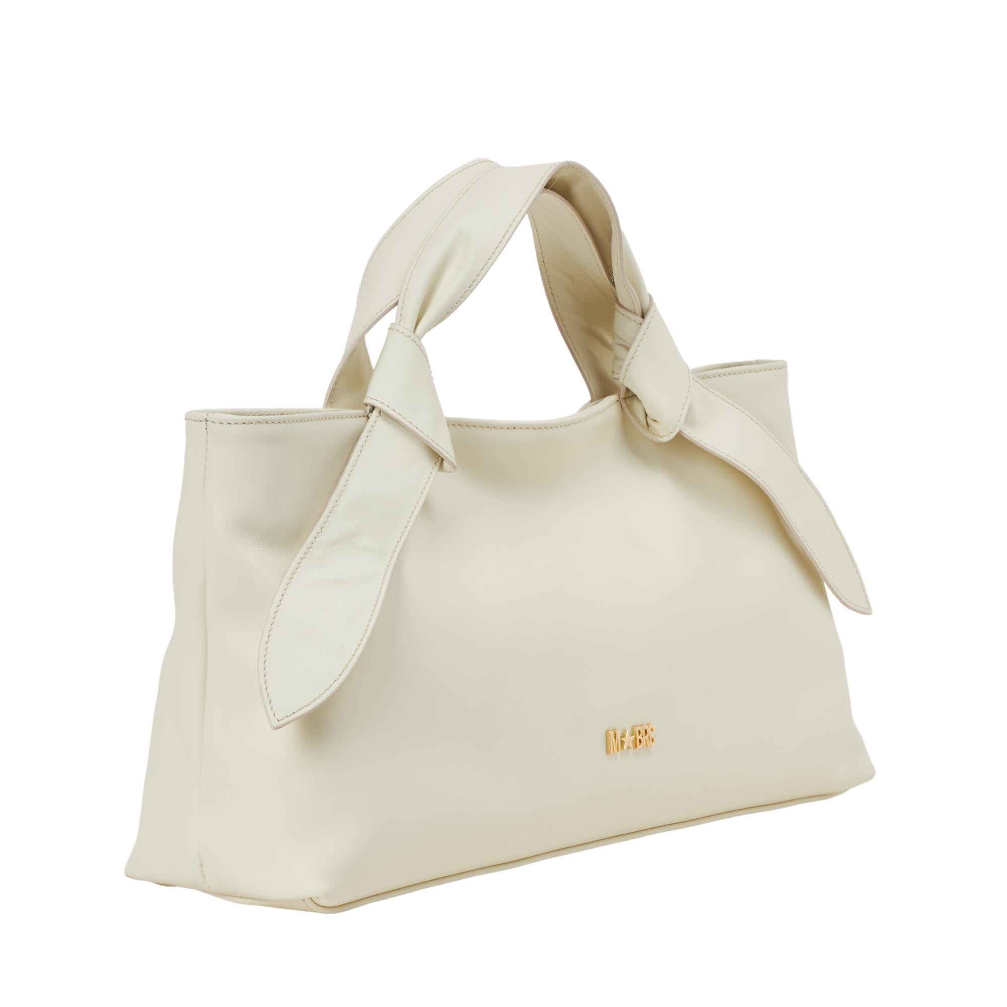 BORSA IN PELLE LINEA PETALI H159 /PANNA M Brc