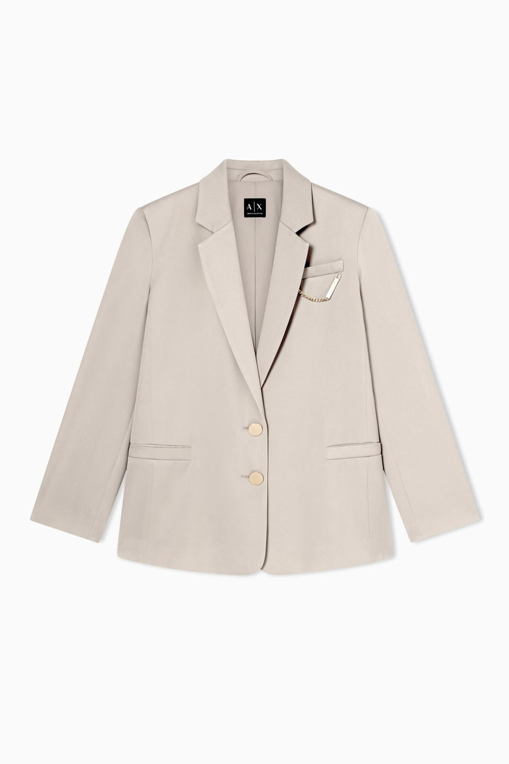 Giacca in crepe con catenella XW001953 AF21553U6223 Armani Exchange